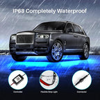 BeamWander Automobile Lights with App and Remote Control, 16 Million RGB Colors, 29 Preset Modes, Music & DIY Mode